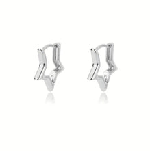 Load image into Gallery viewer, 155. Hypoallergenic Stainless Steel hoop earrings in silver