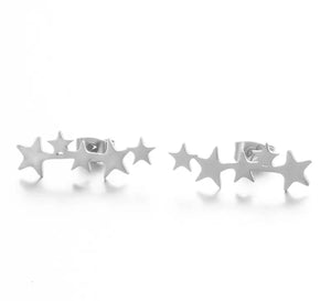 119. Shower of stars stud earrings in silver
