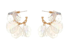 Load image into Gallery viewer, 121. Simple transparent petal stud earrings