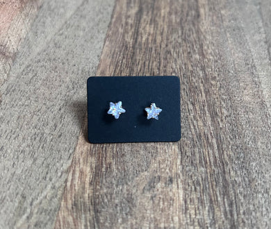 164. Star crystal stud earrings