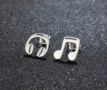 Load image into Gallery viewer, 216. Music is life Stainless steel stud earrings